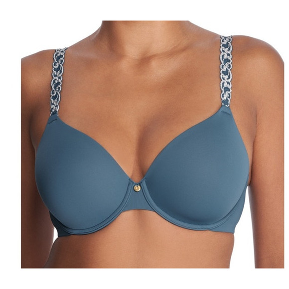 Natori bra 731080 Rose Dream Custom Coverage Underwire blue size 32B - Picture 1 of 6